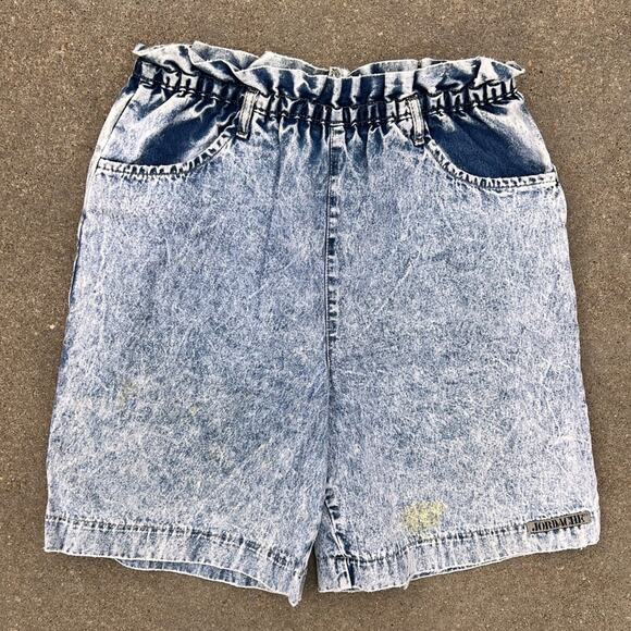 Vintage Jordache high rise acid Wash elastic waist lounge shorts - Picture 1 of 4